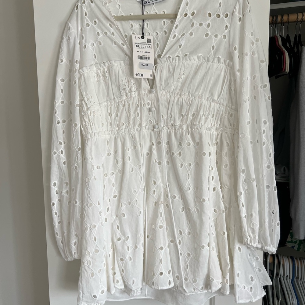 Zara eyelet dress